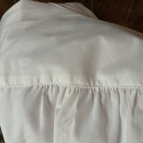 Vintage Bryn Connelly | Stand Collar Blouse w/ pleated front Puff Sleeves - Picture 8 of 11